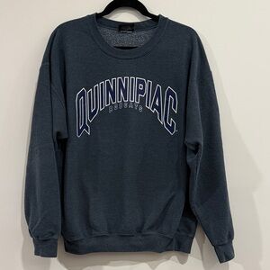Quinnipiac Gray Crewneck, Unisex Large